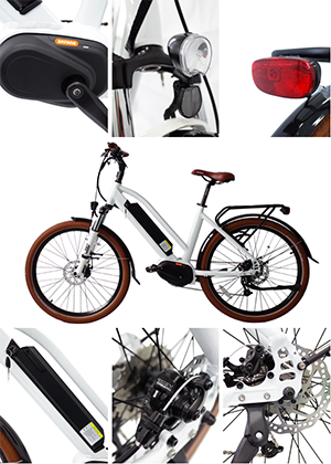 Long Range Green City Mid-drive Electric Bike with CE